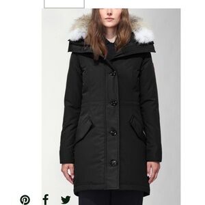 Canada Goose Black Parka with Fur Trim